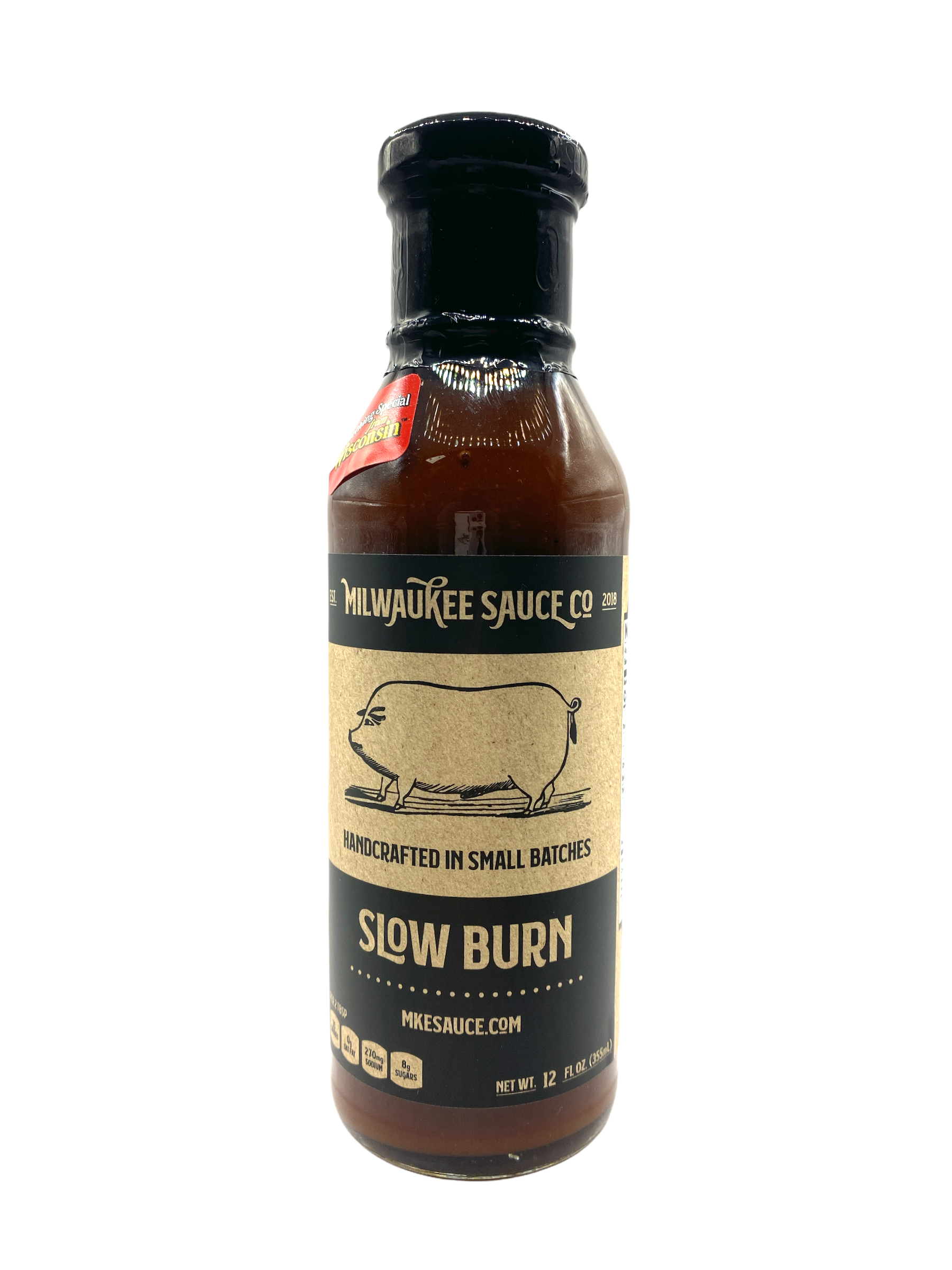 Milwaukee Sauce Co. Slow Burn 12 fl oz Barbeque Supply Co